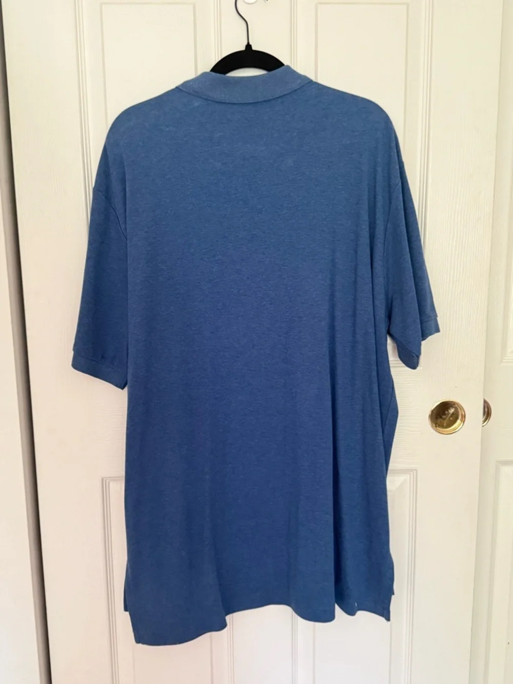Ralph Lauren Men’s Heathered Blue Polo with Red Pony